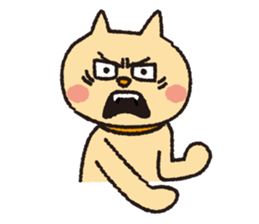 Daily life of the cat in clay pipe sticker #13576575