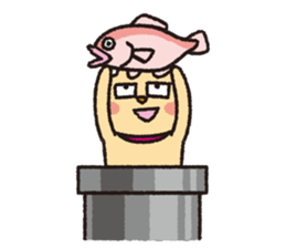 Daily life of the cat in clay pipe sticker #13576583