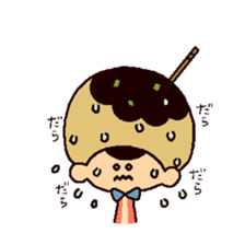 The girl who wants to become takoyaki sticker #13576764