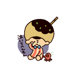 The girl who wants to become takoyaki sticker #13576771