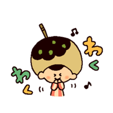 The girl who wants to become takoyaki sticker #13576777