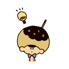 The girl who wants to become takoyaki sticker #13576785