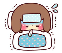 mococo's cute girl stamp sticker #13578161