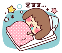 mococo's cute girl stamp sticker #13578172