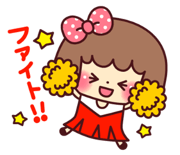 mococo's cute girl stamp sticker #13578190