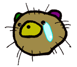 sea urchin bear sticker #13578223
