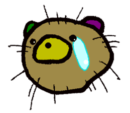 sea urchin bear sticker #13578223