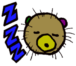 sea urchin bear sticker #13578224