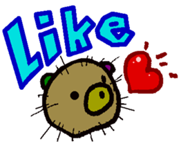 sea urchin bear sticker #13578226
