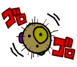 sea urchin bear sticker #13578228