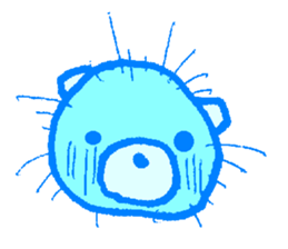 sea urchin bear sticker #13578230