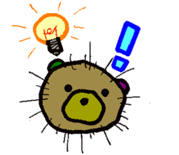 sea urchin bear sticker #13578231