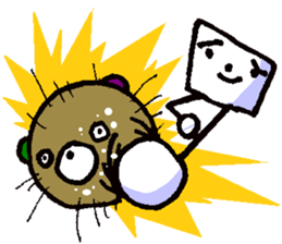 sea urchin bear sticker #13578237