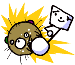 sea urchin bear sticker #13578237