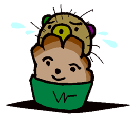 sea urchin bear sticker #13578238