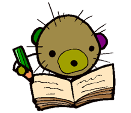 sea urchin bear sticker #13578245