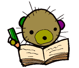 sea urchin bear sticker #13578245