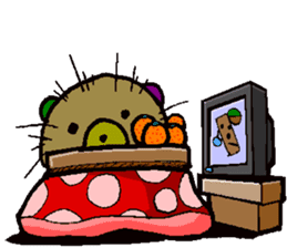 sea urchin bear sticker #13578247