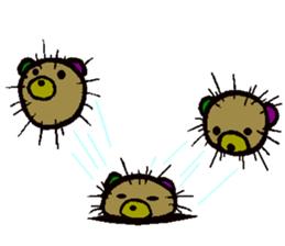 sea urchin bear sticker #13578248