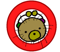 sea urchin bear sticker #13578254