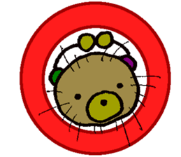 sea urchin bear sticker #13578254