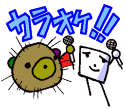 sea urchin bear sticker #13578258