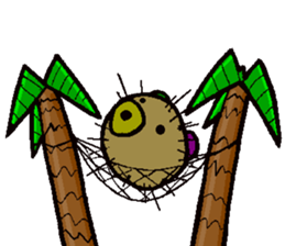 sea urchin bear sticker #13578259