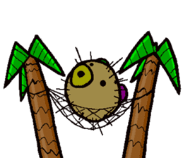 sea urchin bear sticker #13578259