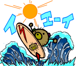 sea urchin bear sticker #13578260