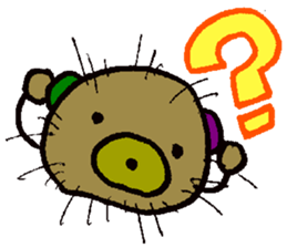 sea urchin bear sticker #13578261