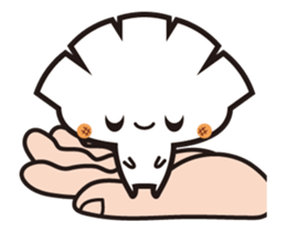 Hand paste gyoza sticker #13578502