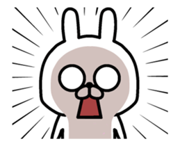 The sticker of animation rabbit guy sticker #13578782