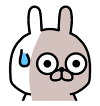 The sticker of animation rabbit guy sticker #13578797