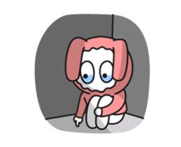 Sad Rabbit sticker #13579625