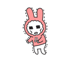 Sad Rabbit sticker #13579631