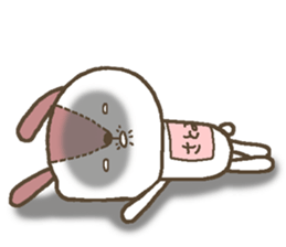 Rabbit with Satomi's bib sticker #13579953