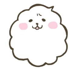 Soft and fluffy bubble sticker #13580006