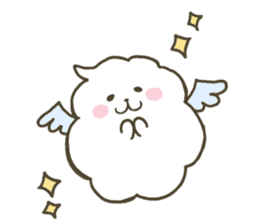 Soft and fluffy bubble sticker #13580014