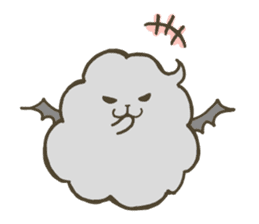 Soft and fluffy bubble sticker #13580015