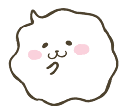 Soft and fluffy bubble sticker #13580016