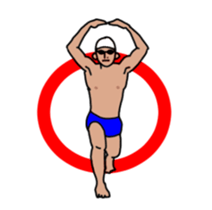 Ultra!!Move swimmer.Daily conversation. sticker #13580186