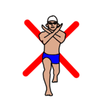 Ultra!!Move swimmer.Daily conversation. sticker #13580187