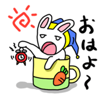 Rabbit of a mug sticker #13580198
