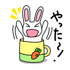 Rabbit of a mug sticker #13580203