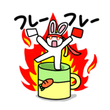 Rabbit of a mug sticker #13580205