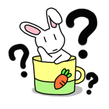 Rabbit of a mug sticker #13580210