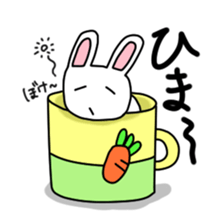 Rabbit of a mug sticker #13580214