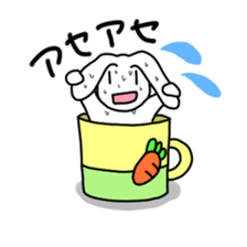 Rabbit of a mug sticker #13580224