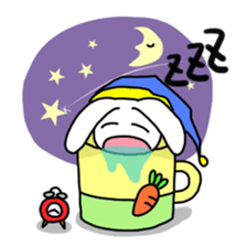 Rabbit of a mug sticker #13580225