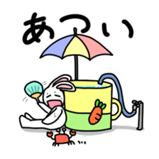 Rabbit of a mug sticker #13580226